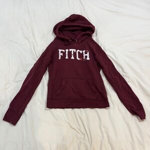 Burgundy Abercombie Hoodie S